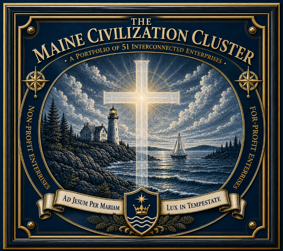 The Maine Civilization Cluster — A Portfolio of 51 Interconnected Enterprises